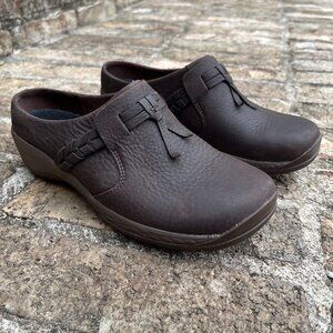 Merrell Encore Clogs Women's 7 EU 37.5 QForm2 Tassel Brown Leather J94626
